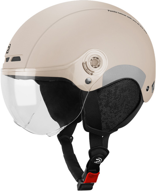 PEMILA전계절 멀티스포츠 헬멧 자전거 스케이트 스키용 충격흡수 통기성 좋고 방풍방한 분리형 귀보호대 고글달린 남녀공용, 1개, 카키+귀 보호대+투명렌즈