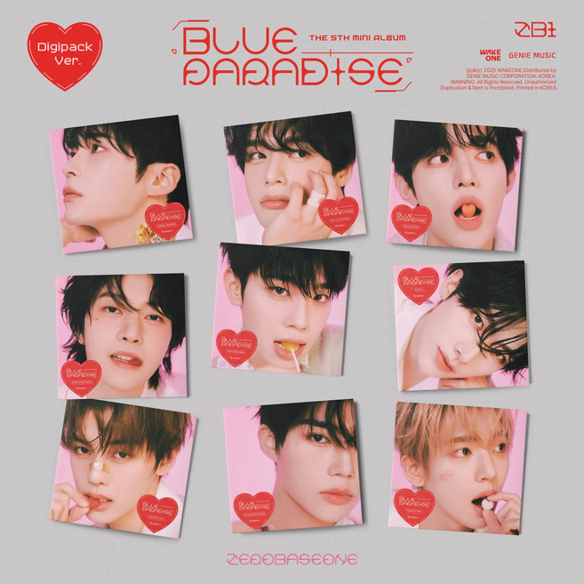 제로베이스원 제베원 ZEROBASEONE - 미니 5집 BLUE PARADISE / 디지팩 Digipack Ver. 미개봉 / 멤버, 장하오