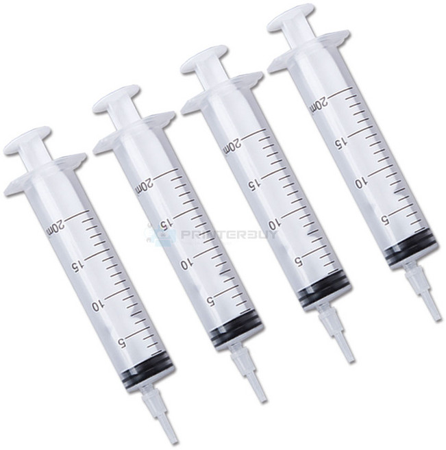 석션주사기 4개 무한잉크 충전 석션팁 포함 20ml, 1개