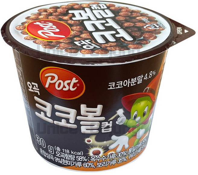 포스트 오곡코코볼 컵 시리얼 30g, 18개