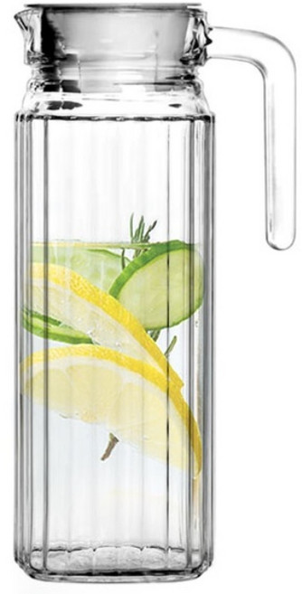 아메르 냉장고 손잡이 유리물병 1100ml, 화이트, 1개