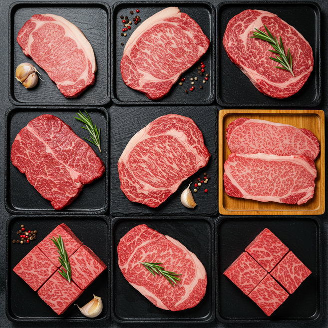 한국농수축산 국내산 소고기 1kg 모둠 등심 400g + 채끝살 300g + 부채살 300g, 1세트