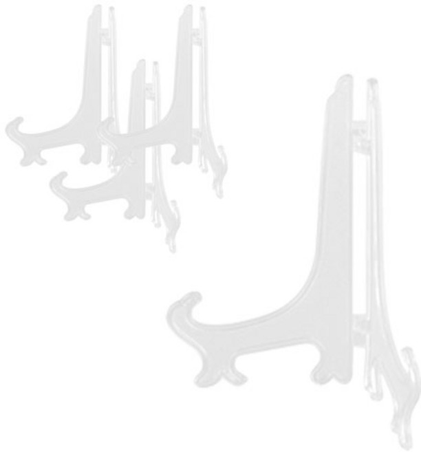 쿤스트마렌 메달 투명 접이식 거치대, 1개, 중형 4개