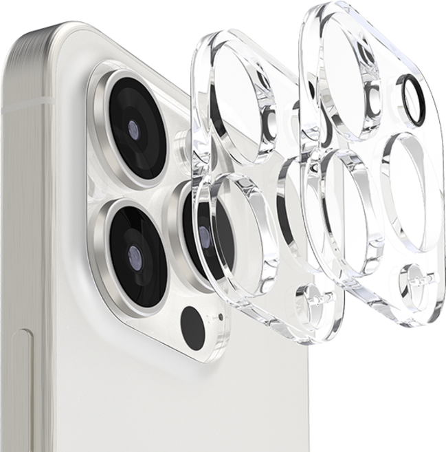 지모 아이폰 카메라 풀커버 강화유리 보호 필름, 2개