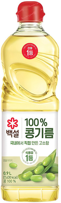 백설 콩기름, 900ml, 1개