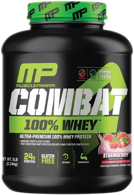 머슬팜 컴뱃 웨이 프로틴 유청 단백질 파우더 5파운드 70회, 카푸치노, 2.24kg, 1개 - 쿠팡