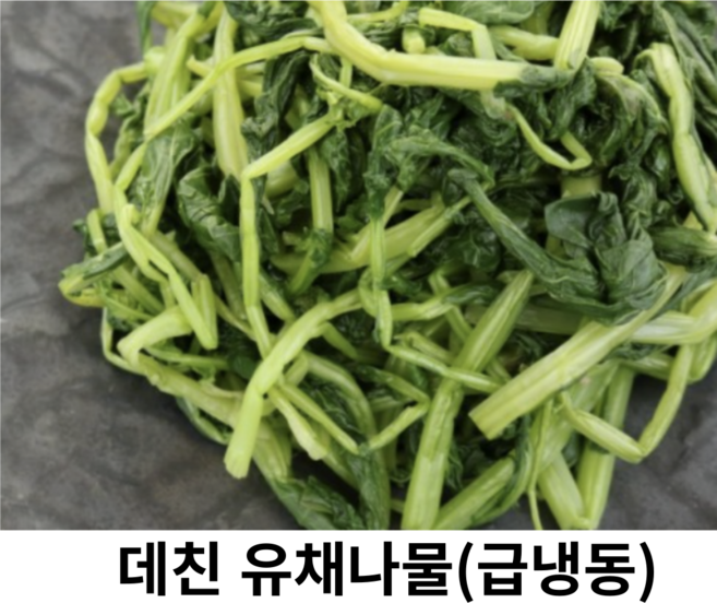 (국내산) 신선한 유채나물 데친 유채나물 1kg 데친 유채사물 1kg 국산 신선한 봄나물 제철채소 동초나물 삼동초, 1개