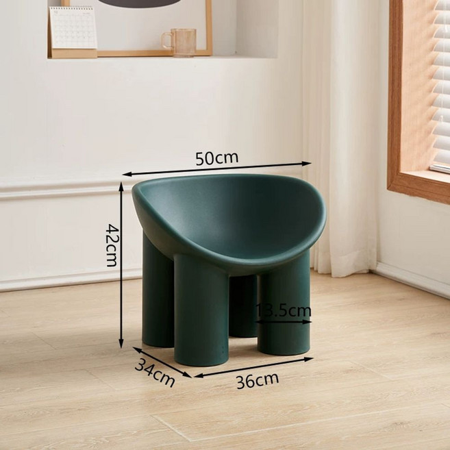 모어담 롤리폴리 체어 미드센츄리 의자 모던 코끼리 소형 다리