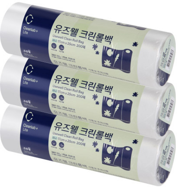 유즈웰 롤백, 200개입, 3개