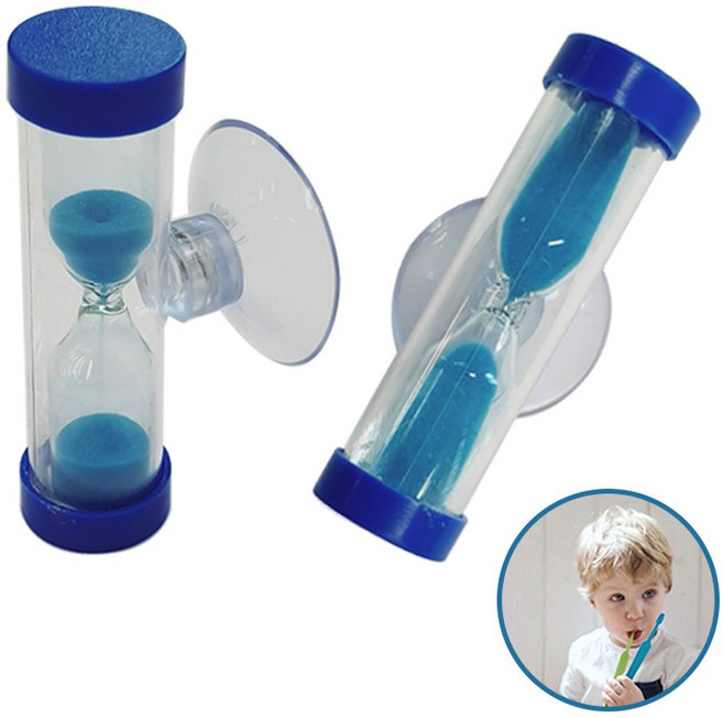 흡착 양치 도우미 3분 모래시계 DD-10977, 셀럽스토어 블루