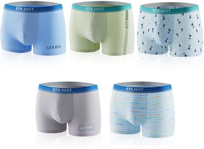 스콕스 남아 주니어 드로즈 사각 팬티 5종 1세트