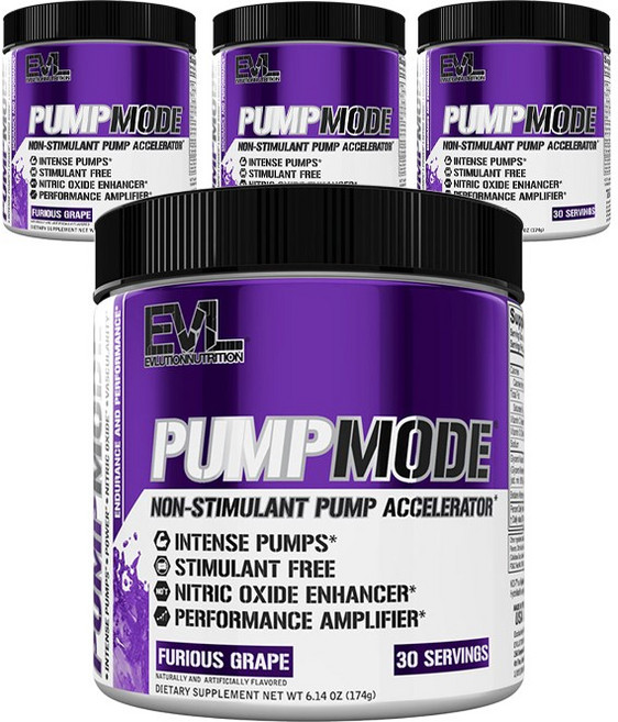 EVLUTIONNUTRITION 펌프모드, 4개, 174g