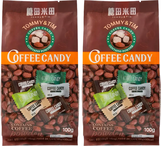 타미티미 커피 사탕 캔디 씹어먹는 커피콩캔디 베트남 홍콩 여행 간식, 2개, 100g