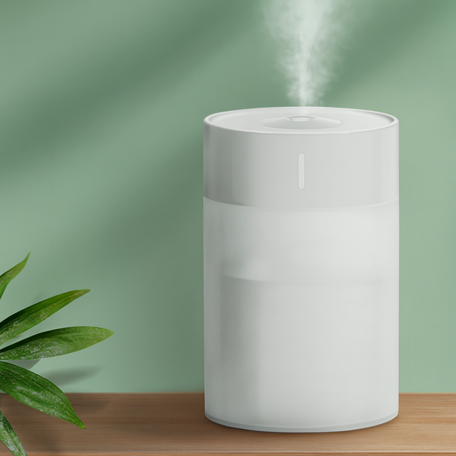 [CM00150] LED 미니 무드등 가습기 차량용 사무실 침실 가습기 KC인증 (화이트), 화이트 - DM182