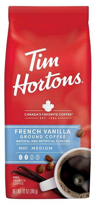 Tim Hortons 오리지널 블렌드 미디엄 로스트 그라운드 커피 캐나다 국민 100% 아라비카 48 온스 캐니스터 122938, 12 Ounce (Pack of 1), 1, 340g