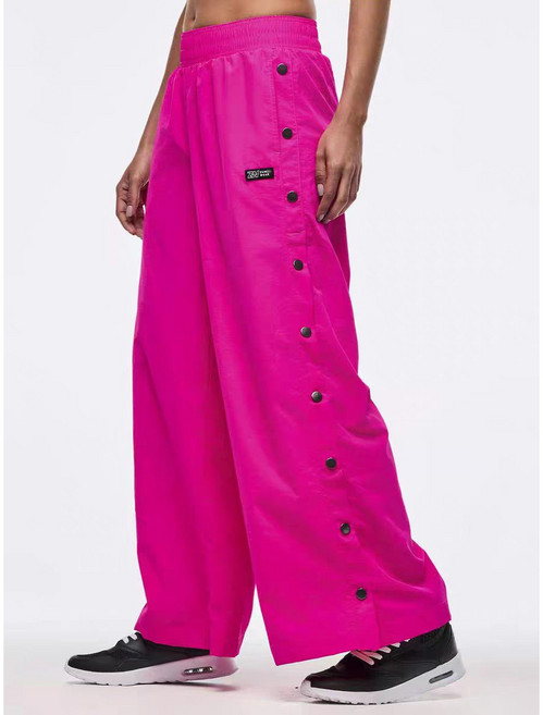 Merero ZW 줌바 댄스 의상 헬스복 댄스 체조 루즈핏 속건 사이드 버튼 트레이닝 바지 팀 유니폼 에어로빅복 696