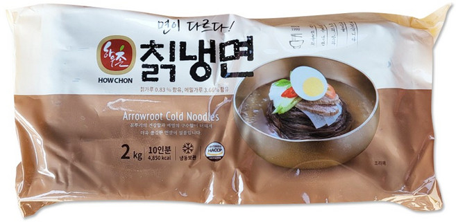 하우촌 칡냉면 사리 2kg(물냉면 비빔면 막국수 쫄면), 1개, 2kg