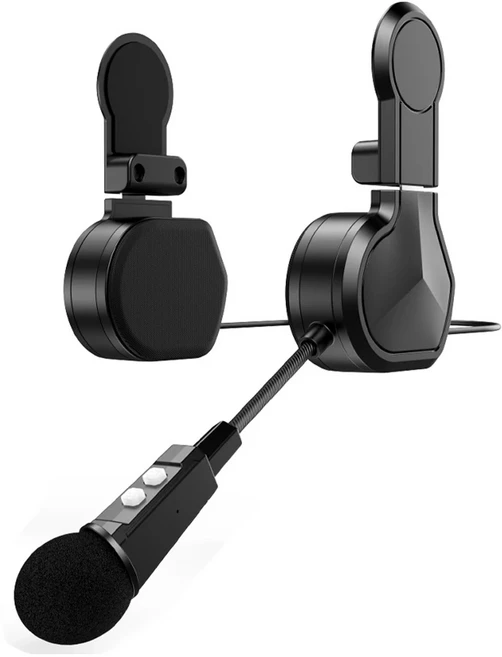 클립 홀더가있는 오토바이 블루투스 헬멧 헤드셋 방수 음성 제어 900mAh 5.0BT 핸즈프리 통화 플레이어 스, 01 Black