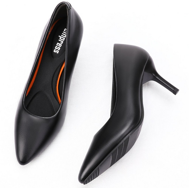 엠프리스 발편한 여성구두 승무원 면접 호탤리어 구두 기본 검정 펌프스힐 여자 유니화