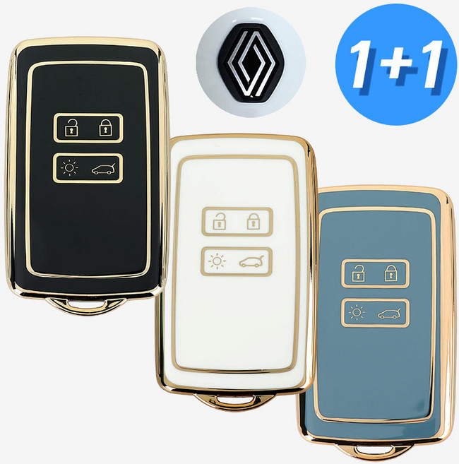 (1+1) 르노 로장주 키케이스 TPU 호환 르노 B타입, 아이보리+아이보리