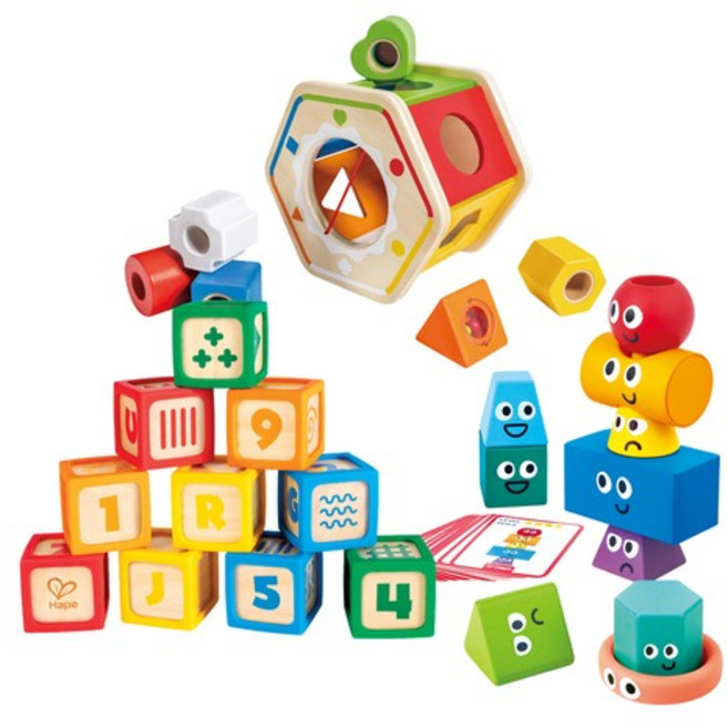 [하페] 하페토들러도형교구3종(05312set)(트리오센서리모양블록+우든원더도형분류놀이+실리콘우드블록10p), 없음, 없음, 상세설명 참조