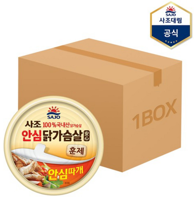 해표 안심 훈제닭가슴살 통조림, 90g, 36개