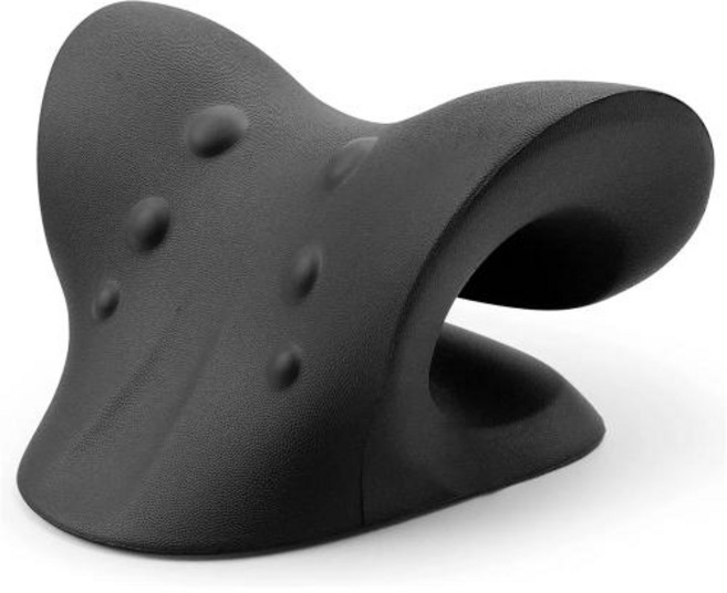 목 어깨 들것 이완기 경추 지압 견인 장치 베개 통증 완화 정렬 선물, 1)01, 1개