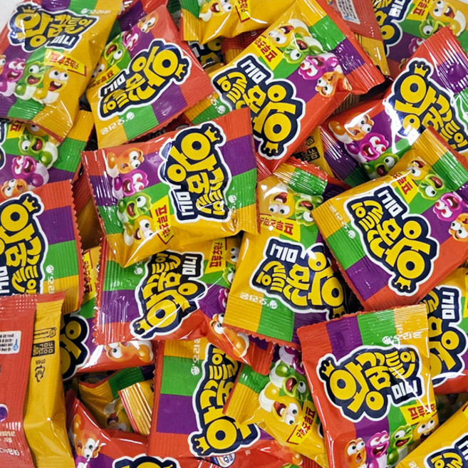 오리온 왕꿈틀이 프루츠믹스 미니 어린이집 유치원 행사 대용량 간식, 95개, 10.5g