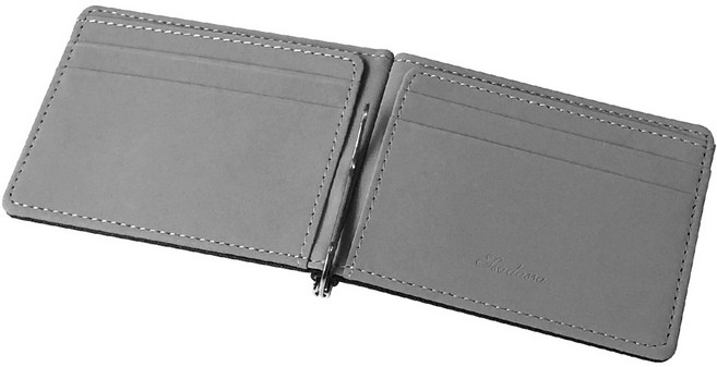 애치비 슬림 지페클립 남성 가죽 카드지갑