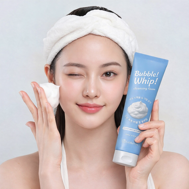 리즈버튼 데일리 버블 휩 폼클렌징 여성남성 공용 대용량, 1개, 240g