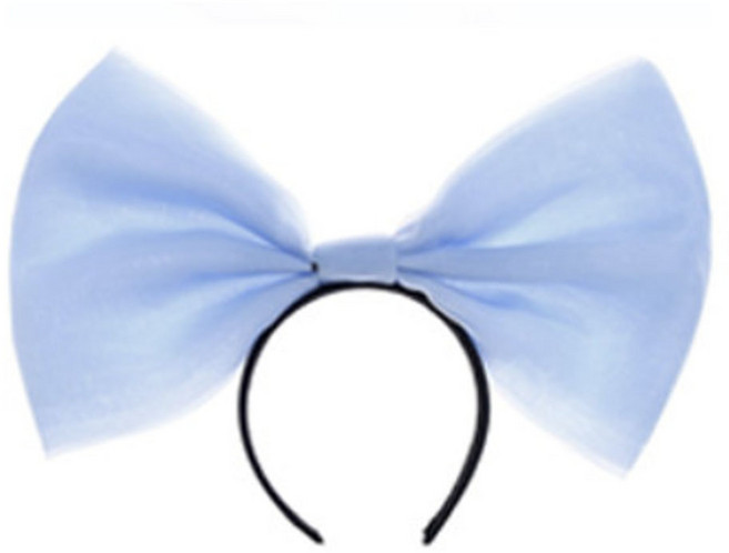 미미파티 동물 머리띠 인생네컷 웃긴 소품 생일 파티 체육대회 놀이공원 인싸머리띠, 1개, 리본 머리띠-빅리본 블루