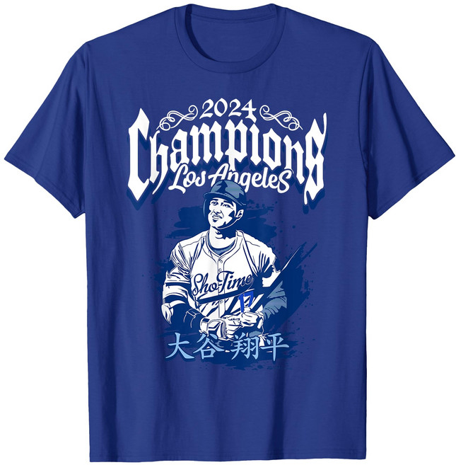 2024년 챔피언스~오타니 쇼헤이~로스앤젤레스 야구 티셔츠