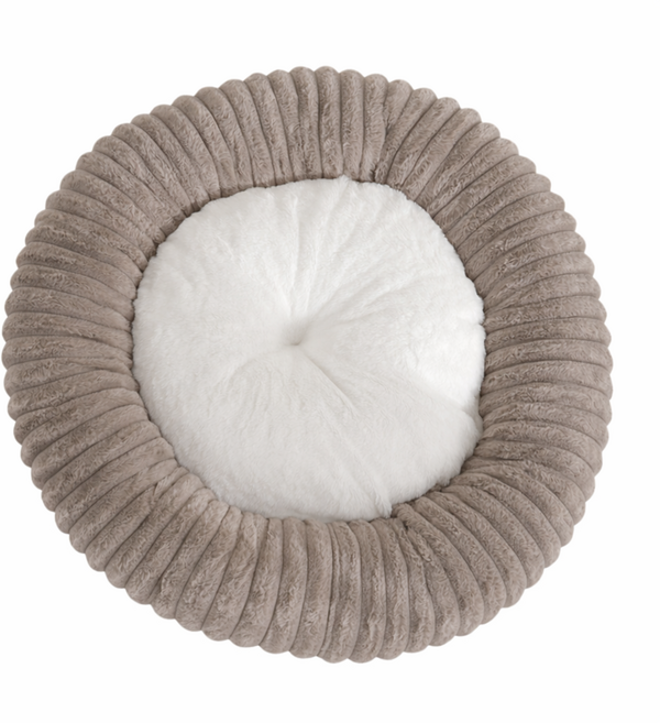 드림진 꿀잠 대형 도넛 방석, 1개, 모카 브라운