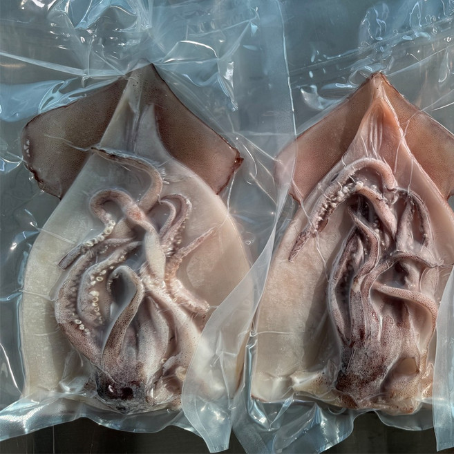 [초간단]두툼한 손질 오징어(대)/2팩, 1세트, 500-550g(2미/왕특대)