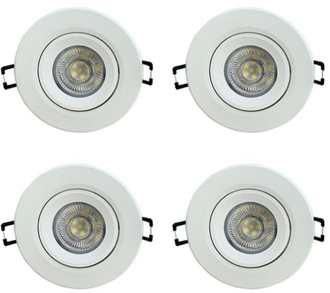데이온 일체형 매입등 5W 4p, 주광색, 4개