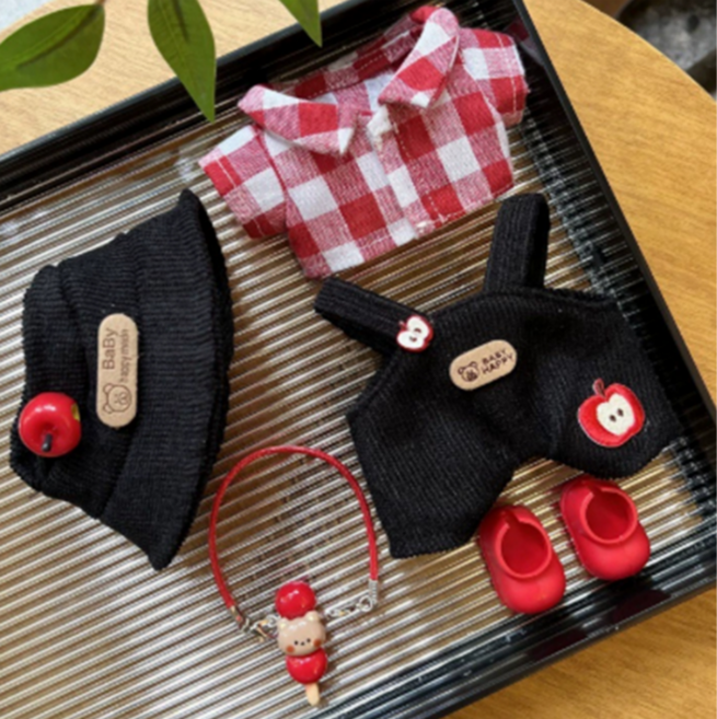 라부부 인형옷세트 라부부 꾸미기 호환 의상 소품 악세사리 세트(인형미포함), 3, 1개