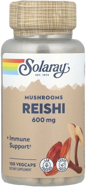 Solaray 영지버섯 600mg 베지 캡슐 100정, 1개 - 쿠팡