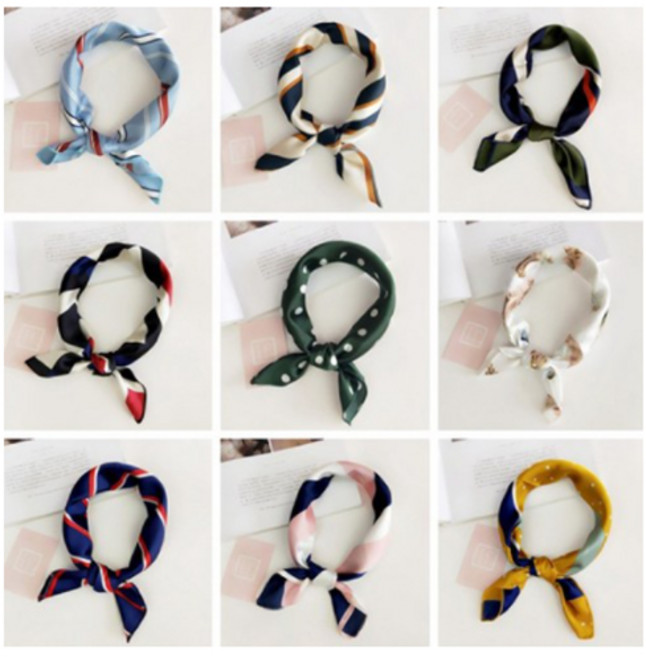 로에드 실크 쁘띠 4계절 스카프