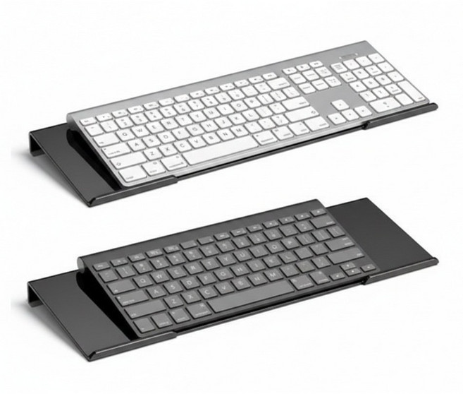 라벤스 논슬립 책상 키보드 거치대 받침대, 1개, 블랙