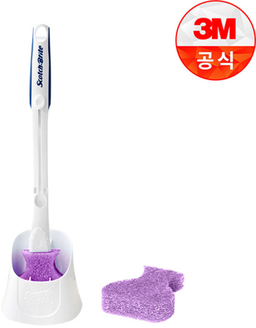 3M 크린스틱 베이킹소다 변기청소 핸들+리필 2P+캐디, 1개