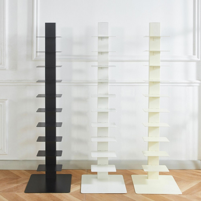 나인홈 밀라노 북선반 인테리어 스탠딩 수납책장 화분 진열대, 10단, 화이트