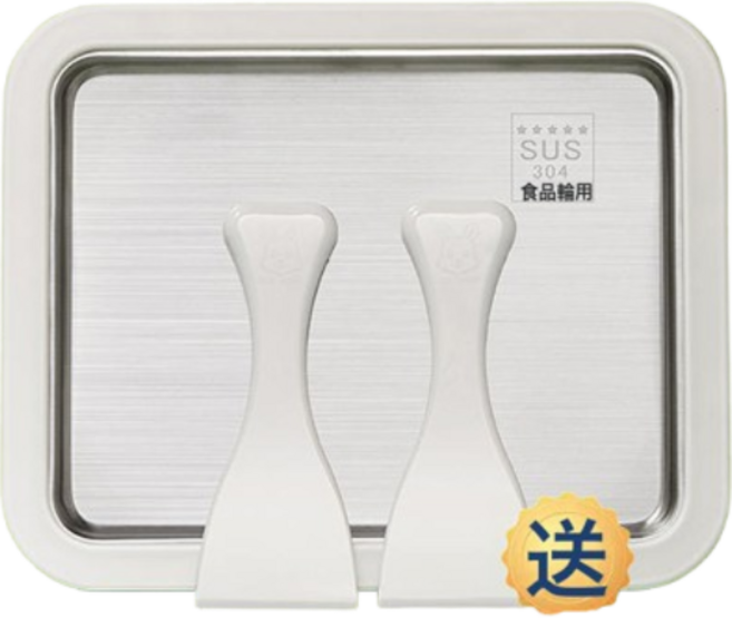 萬冠 炒冰機 家用迷你DIY冰淇淋酸奶製作盤, 【奶白色*升級加大型】304食品級不鏽鋼+26X21CM:1個