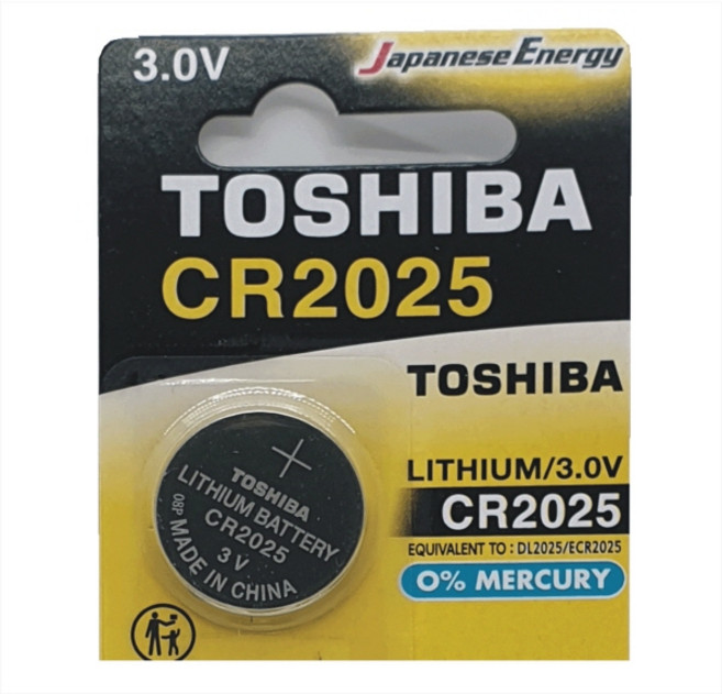 도시바 TOSHIBA 리튬배터리 CR2025 코인형 건전지 - 1알, 1개, 1개입