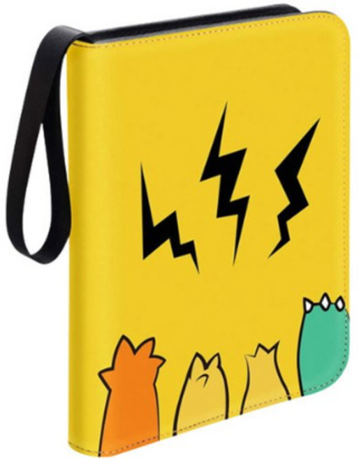 카드 북 앨범 바인더 도감 양면 50매 400장 수납, 옐로우 몬스터