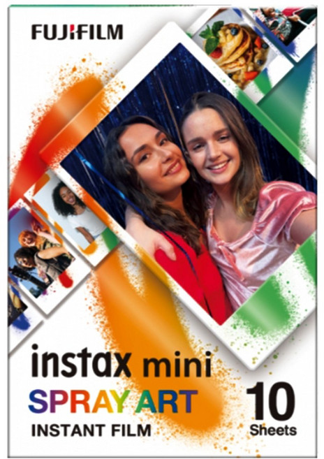 FUJIFILM 富士 instax mini 拍立得底片 (10張入) mini系列, 1個, spray Art