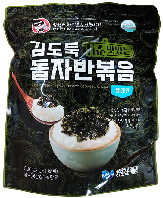 김앤김 광천 돌자반 볶음 500g 김자반 파래 광천 이강산닷컴, 2개