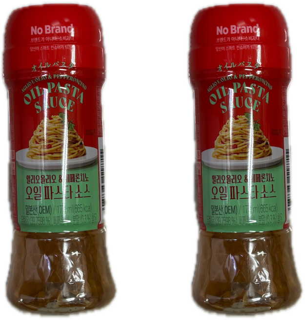 노브랜드 알리오페페론치노 오일 파스타 소스, 2개, 170ml
