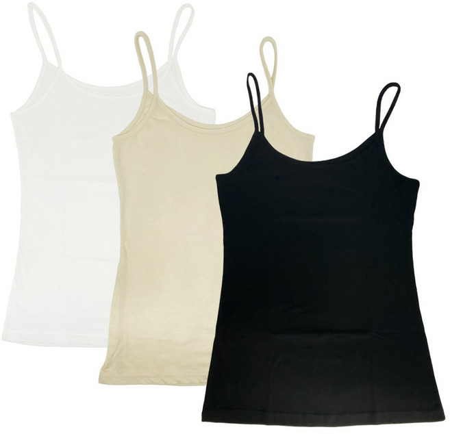 코튼엠 여성 나시 이너 민소매 끈나시 국산 순면 100% 나시티 1+1