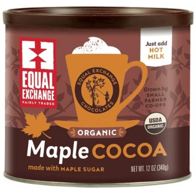 Equal Exchange 유기농코코아 메이플시럽맛 겨울간식 340g (이퀄익스체인지), 1개, 1개입