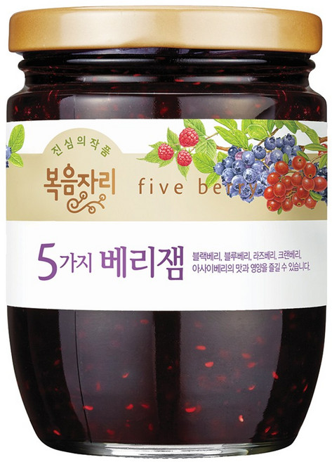 복음자리 5가지 베리잼, 350g, 1개